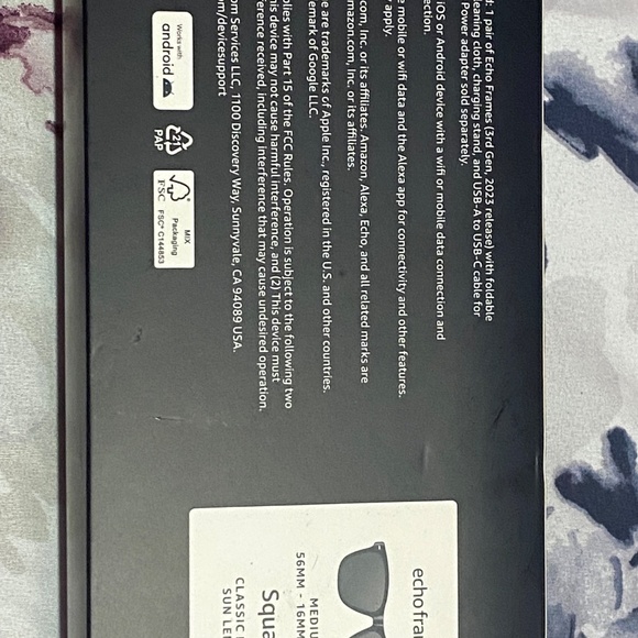 Amazon Alexa echo frames 3rd Gen - Picture 2 of 8